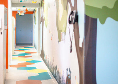 colorful hallway